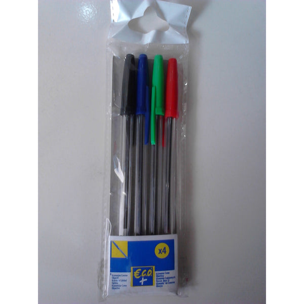 Stylos bille médium sachet de 4 couleurs -20% - GEO Gabon Shop Online 