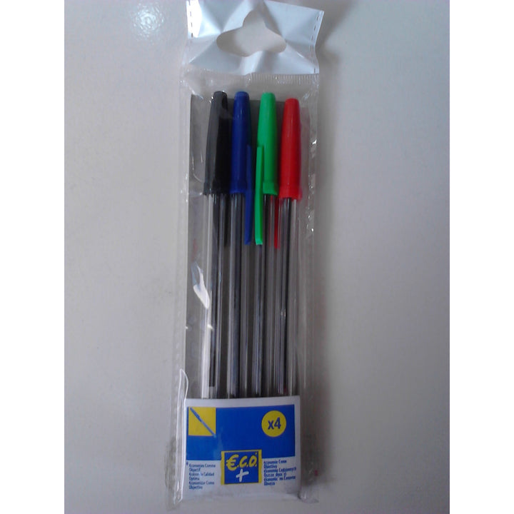Stylos bille médium sachet de 4 couleurs -20% - GEO Gabon Shop Online 