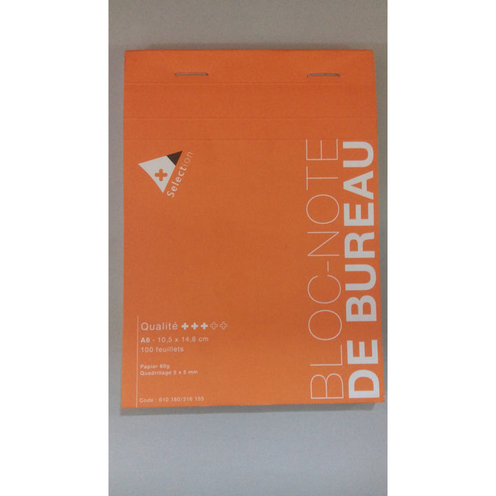Bloc-notes A6 10.5x14.8cm 100f quad 60g -20% - GEO Gabon Shop Online 