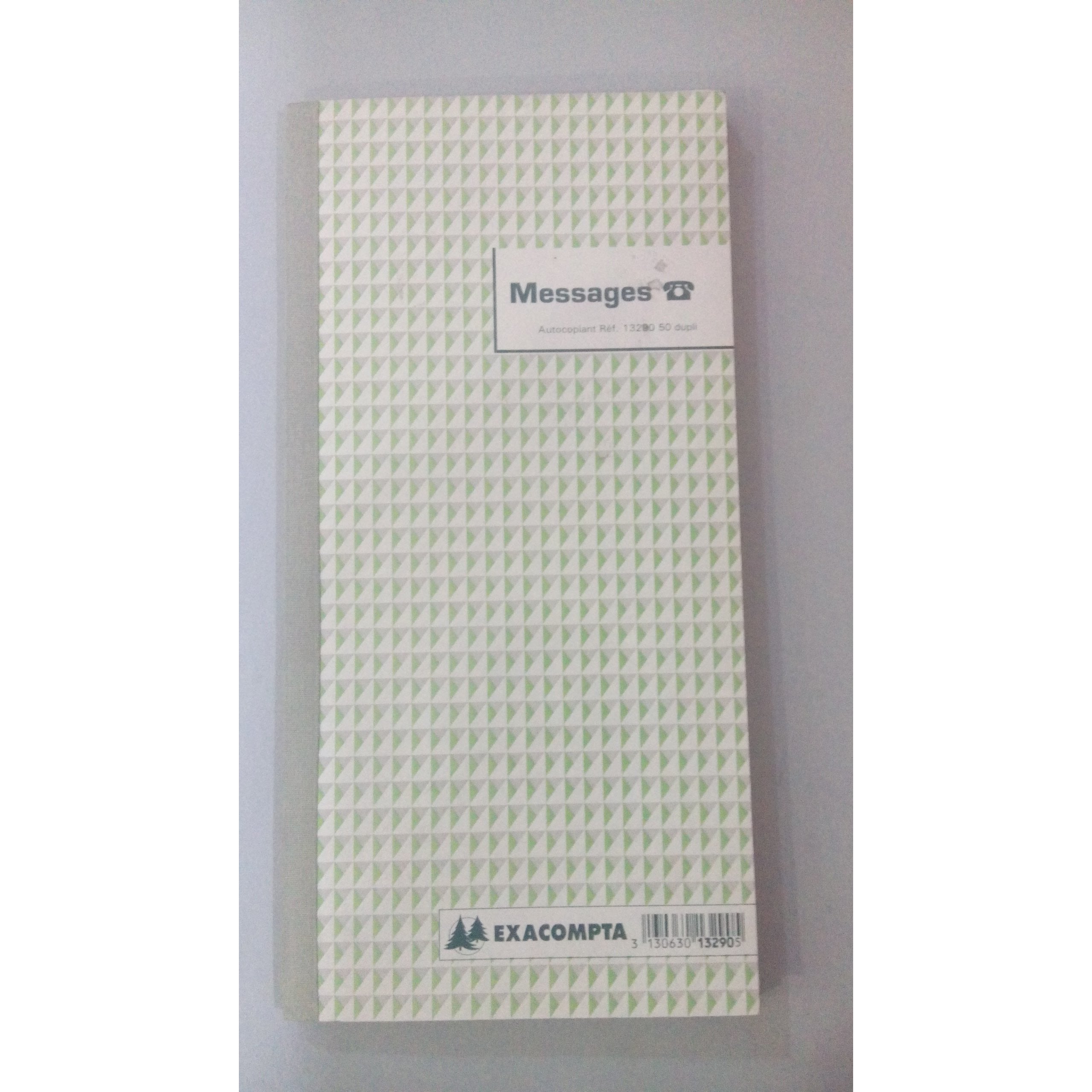 Carnet Messages 29.7x14.8cm 50 dupli autocopiants -20% - GEO Gabon Shop Online