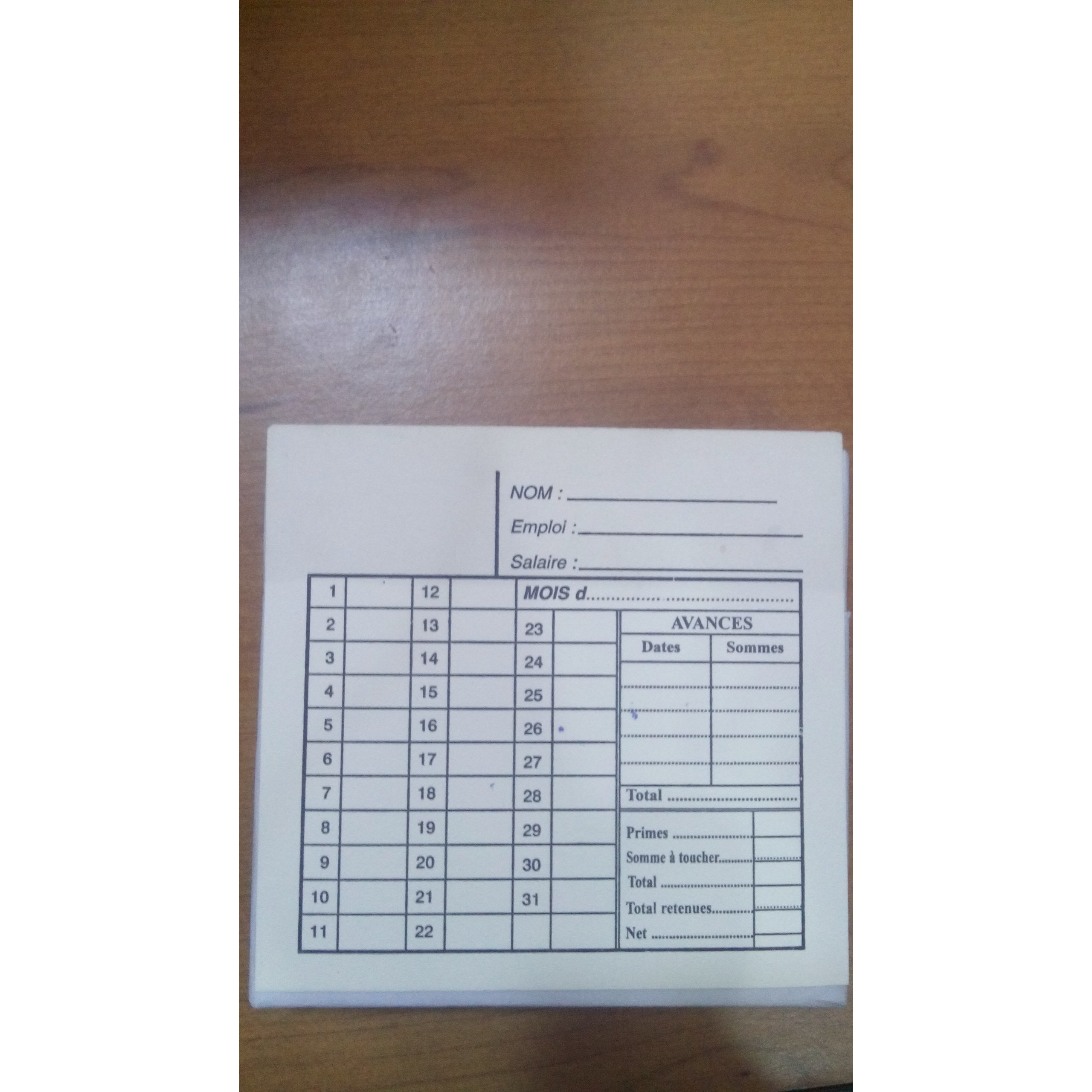 Cartes de pointage simple paquet de 100 -20% - GEO Gabon Shop Online