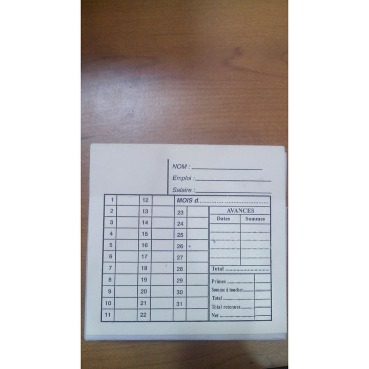 Cartes de pointage simple paquet de 100 -20% - GEO Gabon Shop Online 