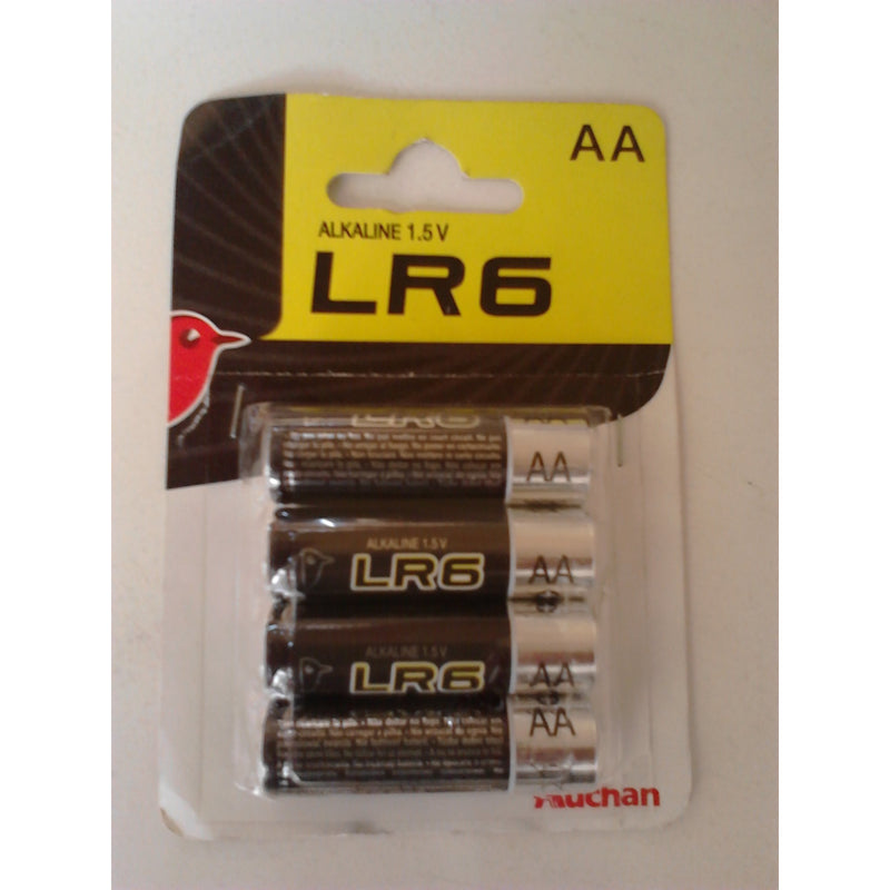 Piles AA/LR6 1.5V ALCALINES blister de 4 -20% - GEO Gabon Shop Online 