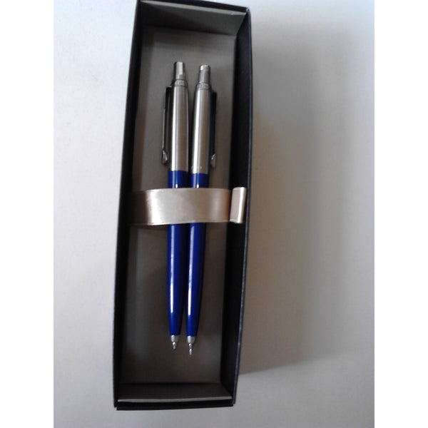 Stylo Bille encre bleue + Porte-mines Jotter Acier/Bleu -40% - GEO Gabon Shop Online 