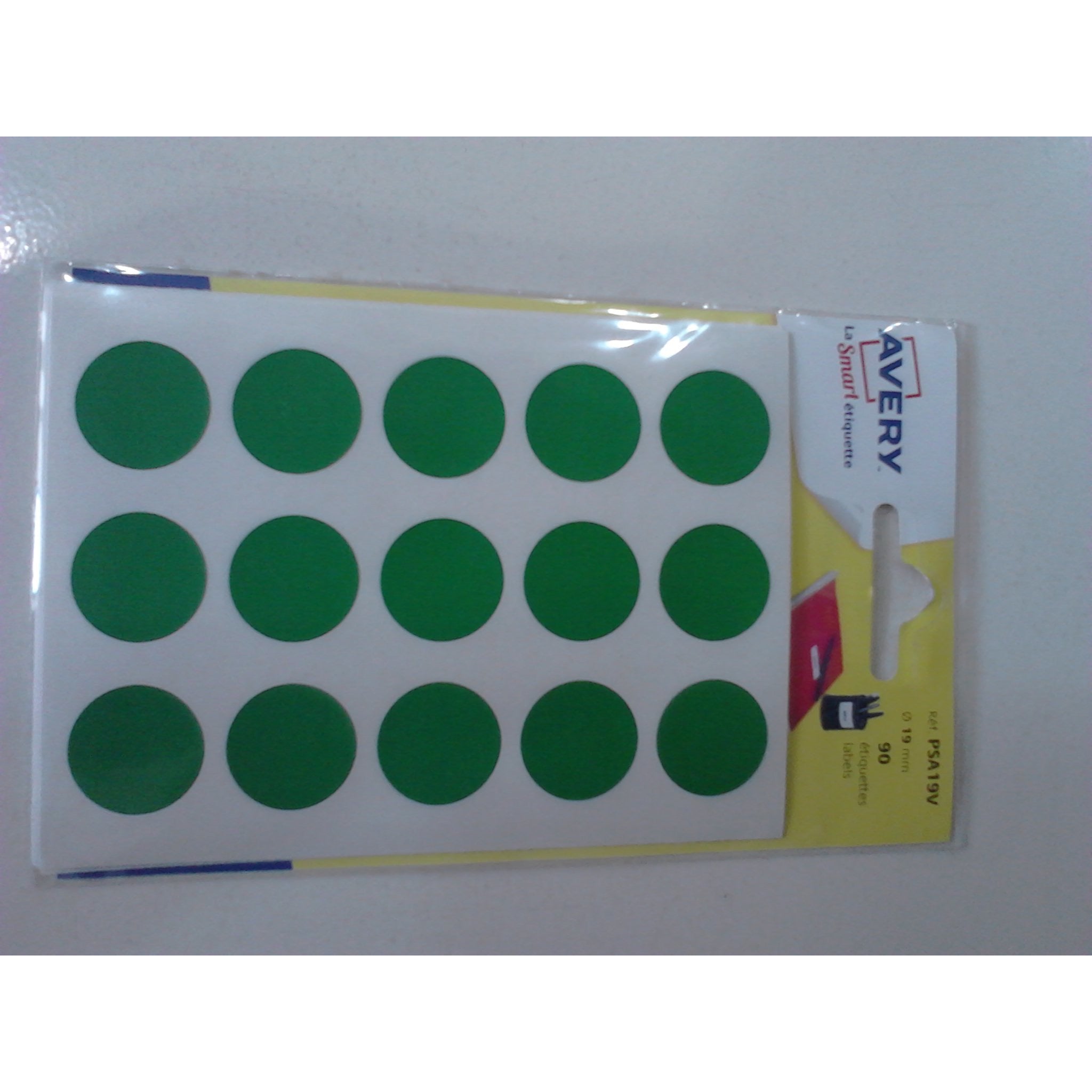 Gommettes 19 mm vert étui de 90 -20% - GEO Gabon Shop Online 