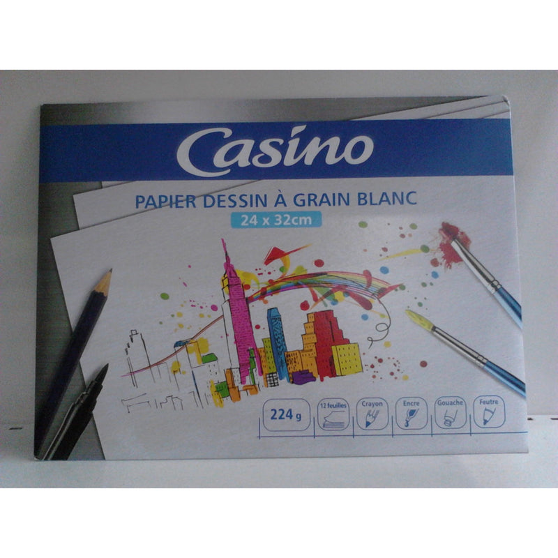 Papier Dessin blanc A4 maxi 24x32 12f 224g -20% - GEO Gabon Shop Online 