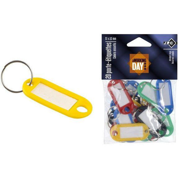 Porte-étiquettes ass couleurs sachet de 20 -20% - GEO Gabon Shop Online 