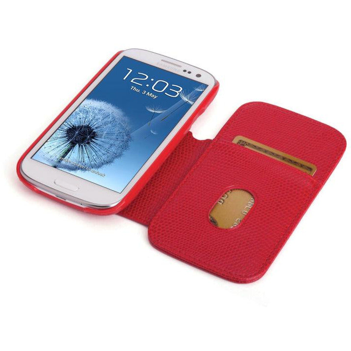 Etui/Coque Folio rouge Galaxy S3 Destockage !!! - GEO Gabon Shop Online