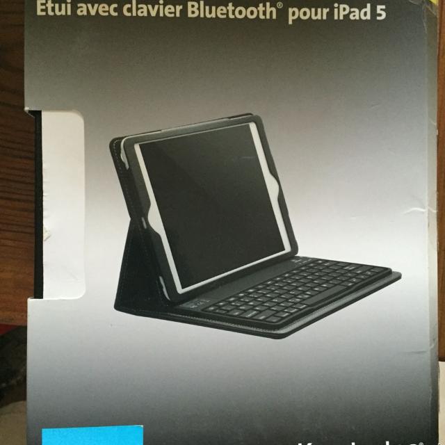 Clavier/Etui Bluetooth Kensington IPAD 5 Destockage !!! - GEO Gabon Shop Online 
