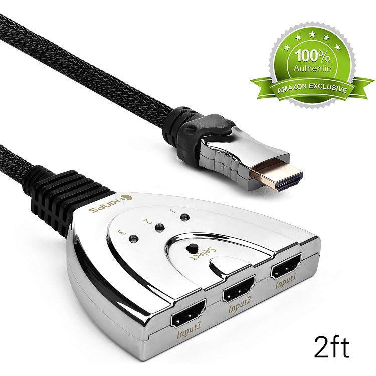 HDMI Switch 3E/1S (Câble 50cm) -40% - GEO Gabon Shop Online 