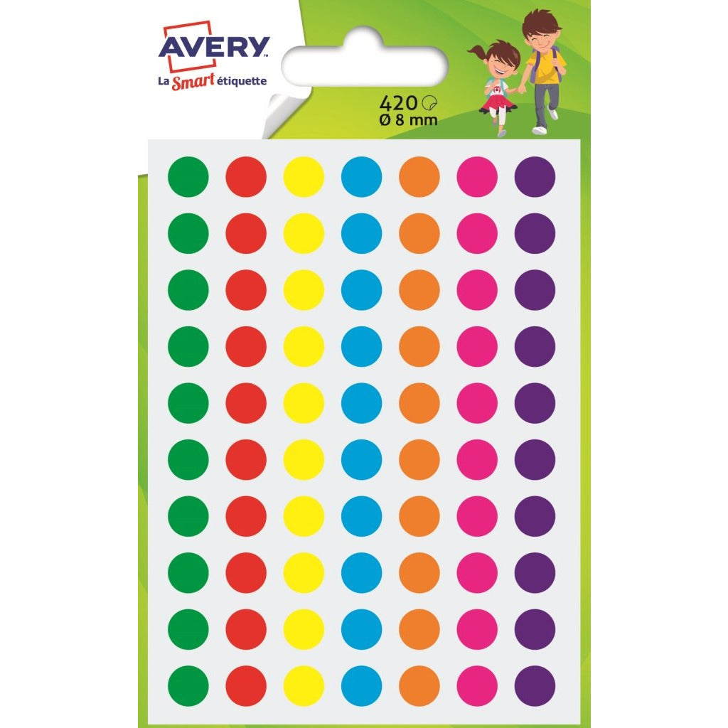 Gommettes Couleur 8mm étui de 420 -20% - GEO Gabon Shop Online 