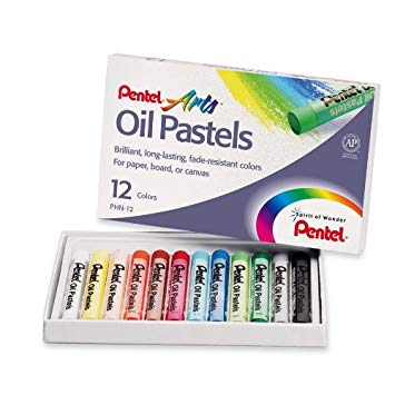 Pastels de coloriage à l'huile Pentel Arts boîte de 12 -50% - GEO Gabon Shop Online 