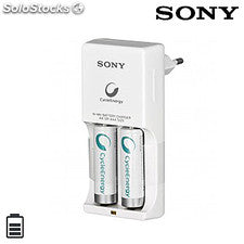 Chargeur 2 Piles Sony Compact + 2 Piles Rech (2.500 mAh) -25% - GEO Gabon Shop Online 
