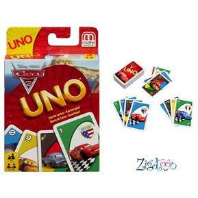 Jeu de Cartes UNO CARS 2 -5.000F - GEO Gabon Shop Online 