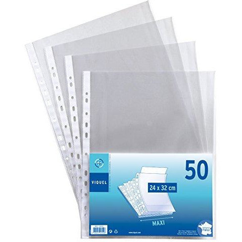 Pochettes Perforées A4 maxi PP sachet de 50 -20% - GEO Gabon Shop Online 