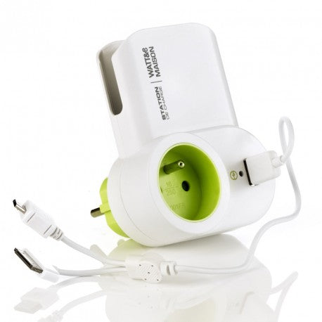 Station de Charge smartphone/tablette (1 secteur/1 usb) -34% - GEO Gabon Shop Online 