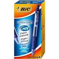Stylos bille médium 0.7 Velocity gel encre bleue Bte de 12 -20% - GEO Gabon Shop Online 