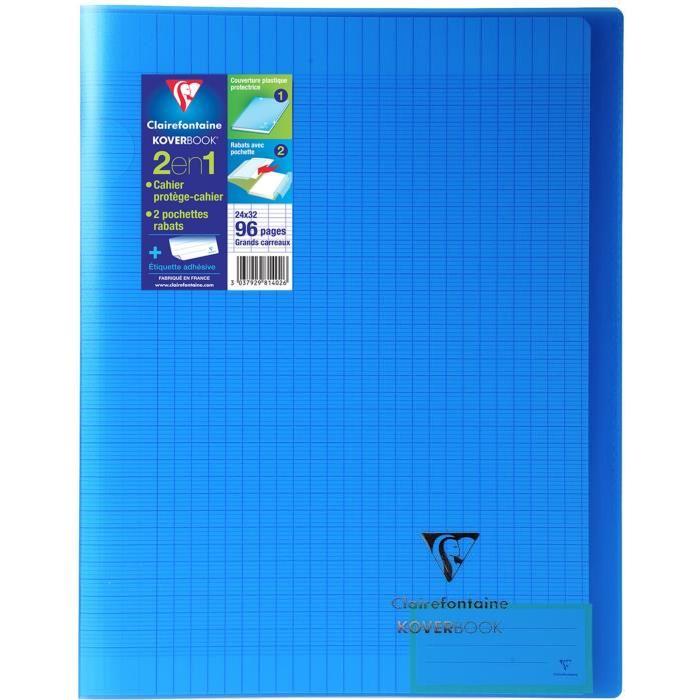 Cahier Koverbook 24x32  96p quad 90g -20% - GEO Gabon Shop Online 