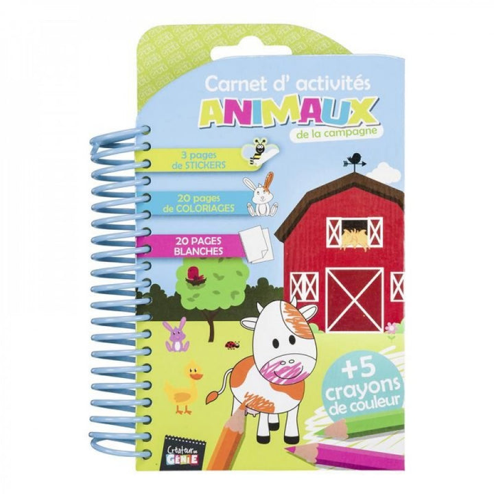 Carnet d'activités Animaux -23% - GEO Gabon Shop Online 