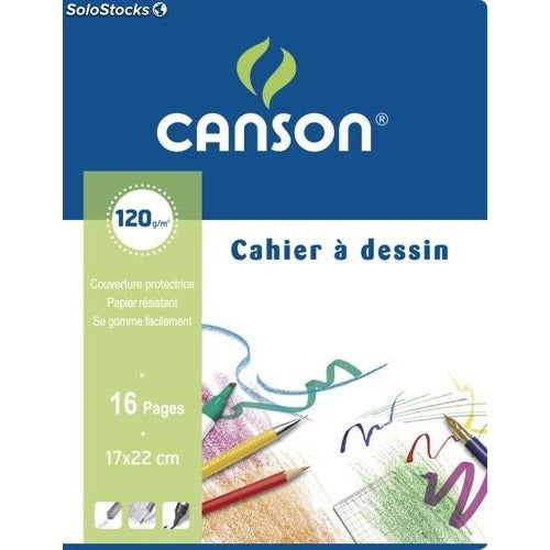 Cahier Dessin 17x22 16p 120g -20% - GEO Gabon Shop Online 