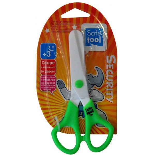 Ciseaux sécurité enfants en plastique 13 cm -30% - GEO Gabon Shop Online 