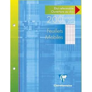 Feuillets mobiles 200p perforées A5 seyes 90g -20% - GEO Gabon Shop Online 