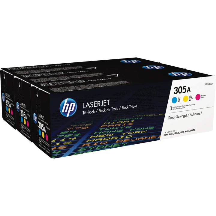 Toners HP laserjet N°305A C/M/Y (3) -33% - GEO Gabon Shop Online 