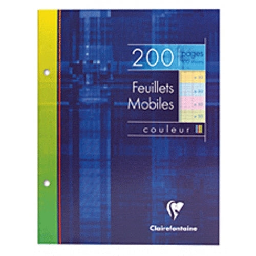 Feuillets mobiles 200p perforées A5 couleur seyes 90g -30% - GEO Gabon Shop Online 