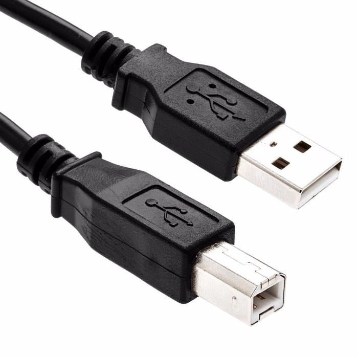 Câble imprimante USB 2.0 (A/B) Gris - 3m