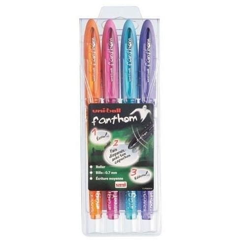 Rollers gel Fanthom encre effaçable 0.7 blister de 4 coul fun -25% - GEO Gabon Shop Online 