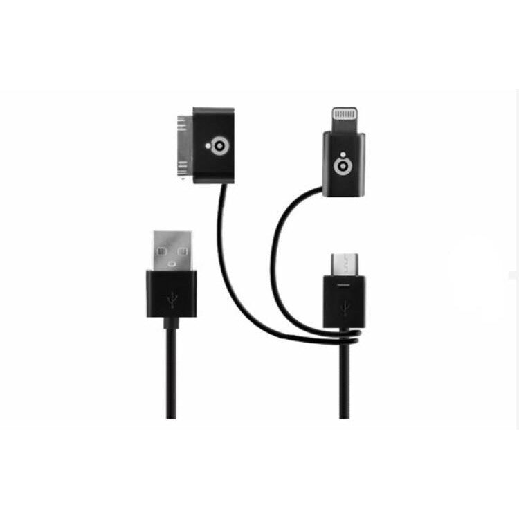 Cable 3 en 1 (Lightning/Usb/Micro-Usb) -25% - GEO Gabon Shop Online 