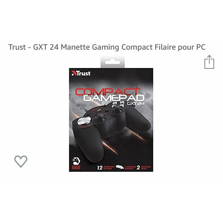 Manette GXT-24 GAMEPAD PC -25% - GEO Gabon Shop Online 