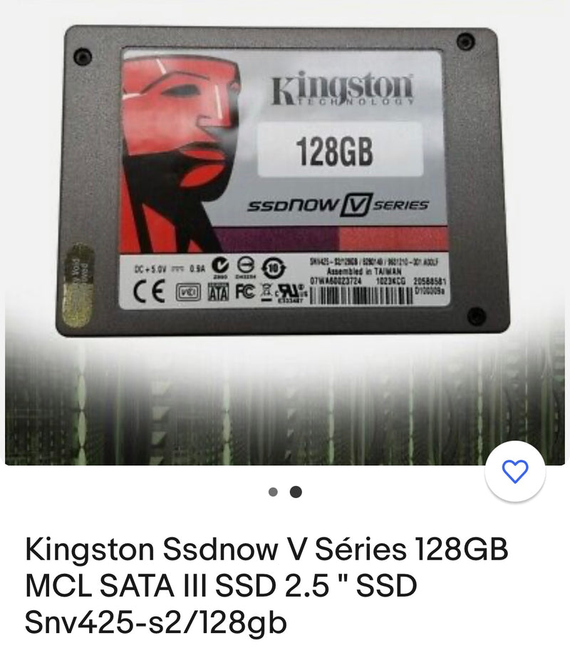 Hd 128 gb SSD Kingston -50%