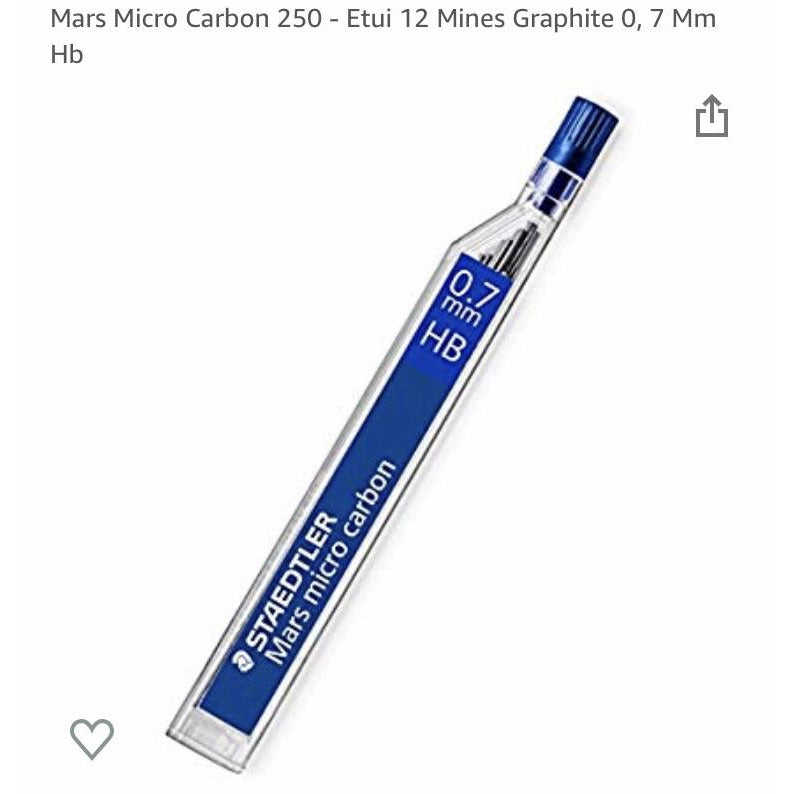 Mines HB 0.7mm étui de 12 -20% - GEO Gabon Shop Online 