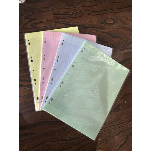 Feuillets mobiles 100p perforées A4 couleur seyes 90g -30% - GEO Gabon Shop Online 