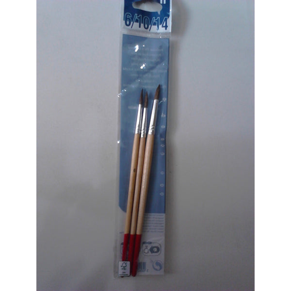 Pinceaux Ronds 6/10/14 set de 3 -20% - GEO Gabon Shop Online 