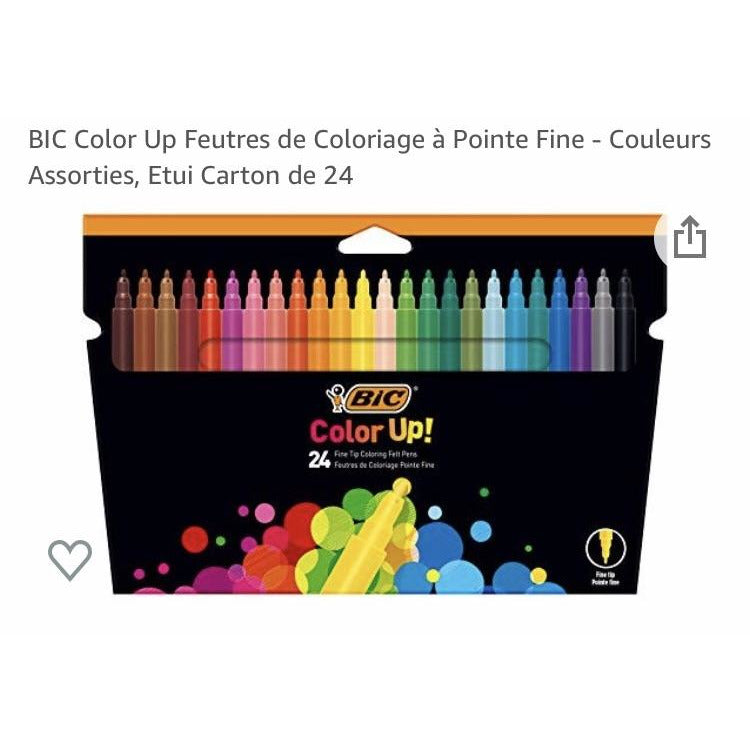 Feutres de coloriage Color Up étui de 24 -33% - GEO Gabon Shop Online 