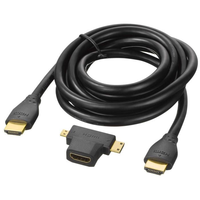 HDMI Adaptateur 3/1 (Câble 1.8m) -33% - GEO Gabon Shop Online 