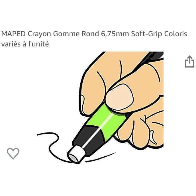 Crayon gomme rechargeable -20% - GEO Gabon Shop Online 