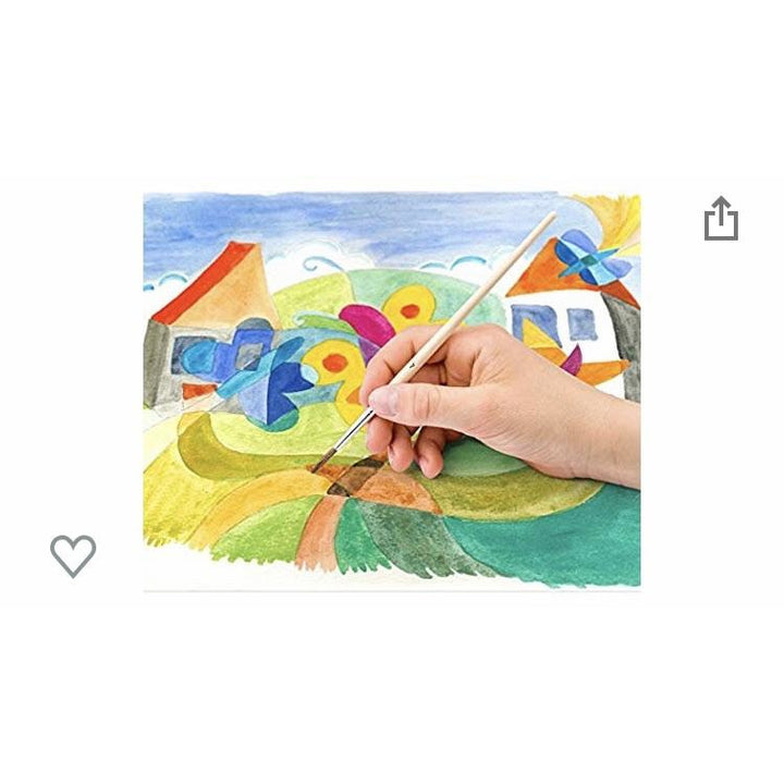 Aquarelle 12 Godets + 1 Pinceau + 1 Tube gouache blanc -20% - GEO Gabon Shop Online 