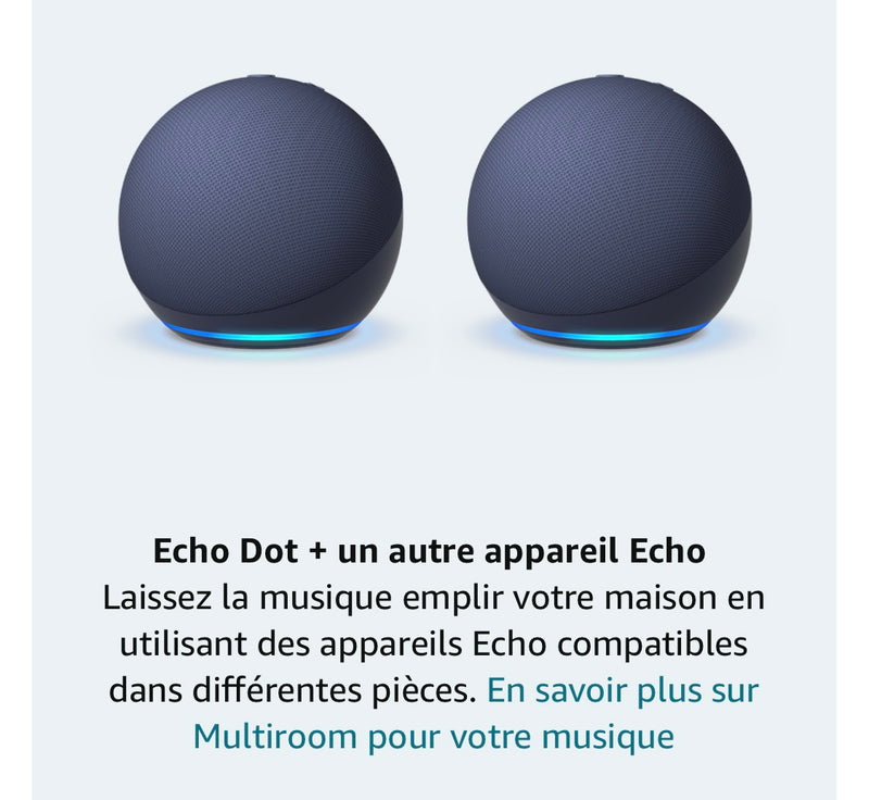 Echo Dot 5 Enceinte Connectée Bleu marine avec Alexa -20.000F