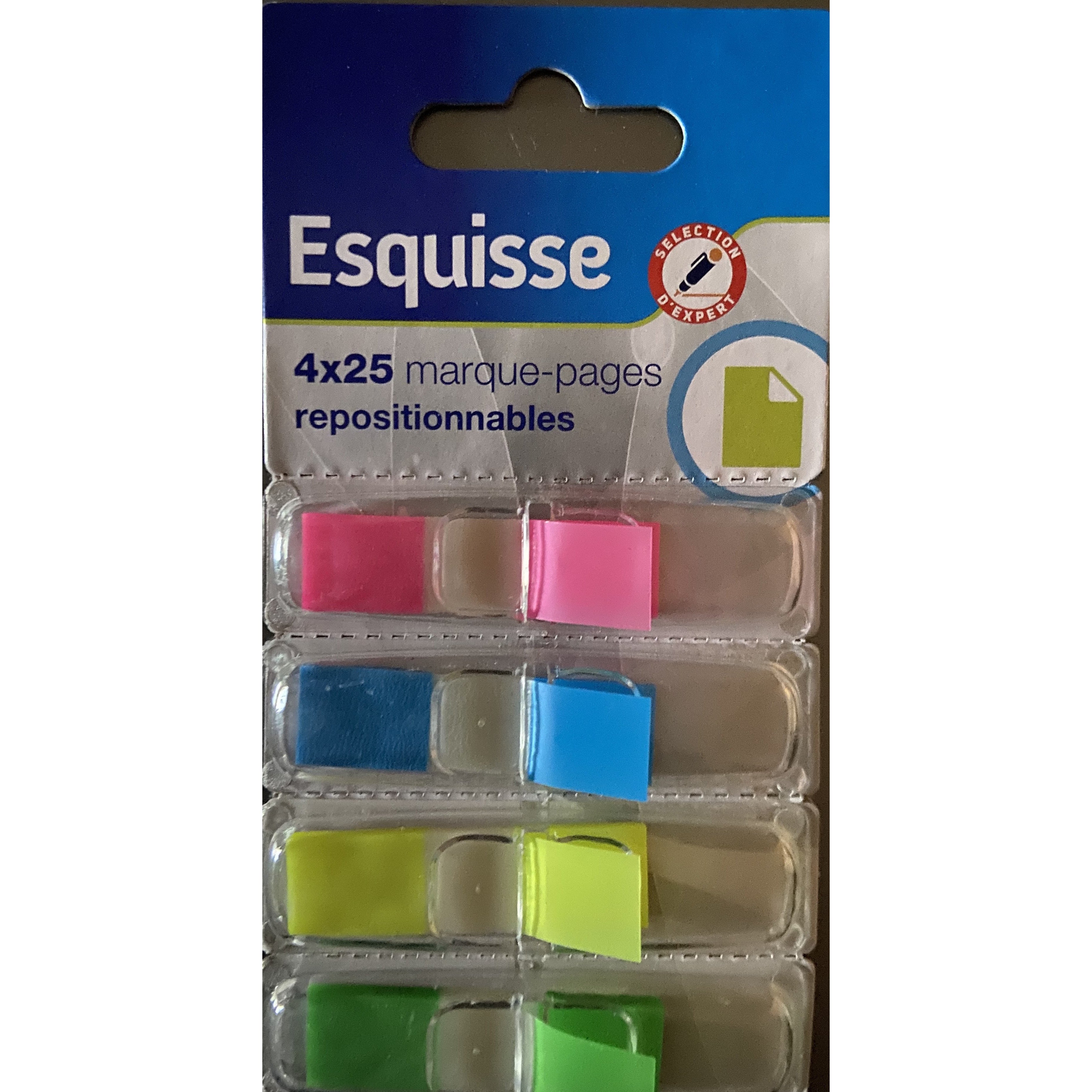 Esquisse marque-pages 4 coul (4x25) -25% - GEO Gabon Shop Online 
