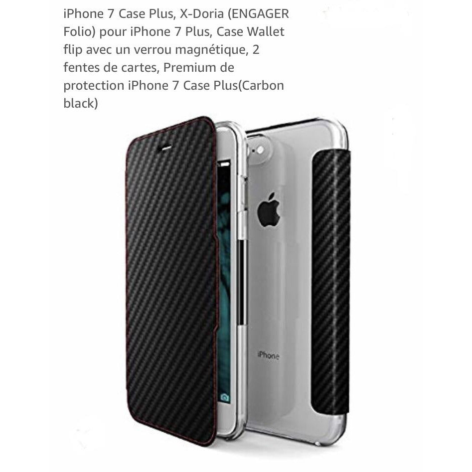 Etui Portefeuille noir Iphone 7/8 -Destockage !!! - GEO Gabon Shop Online