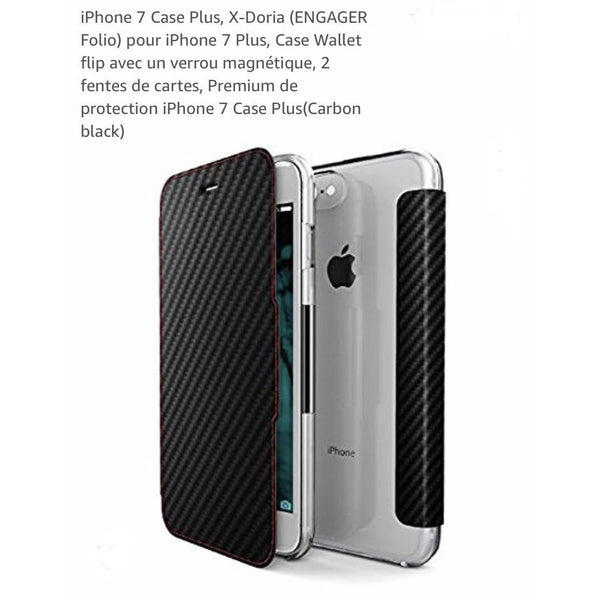 Etui Portefeuille noir Iphone 7/8 -Destockage !!! - GEO Gabon Shop Online 