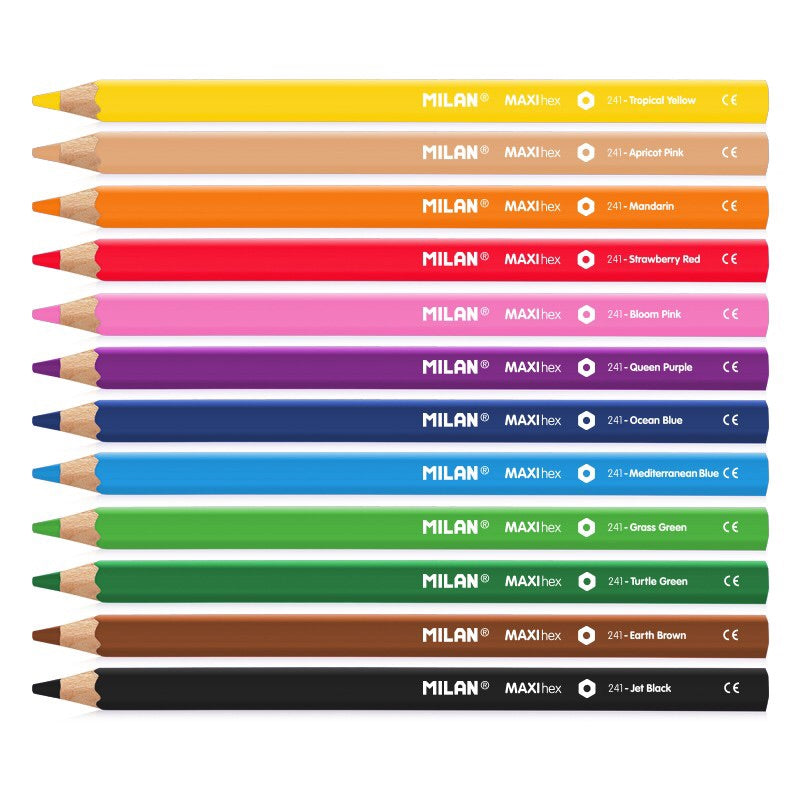 Crayons de couleur Maxi étui de 12 -36% - GEO Gabon Shop Online 