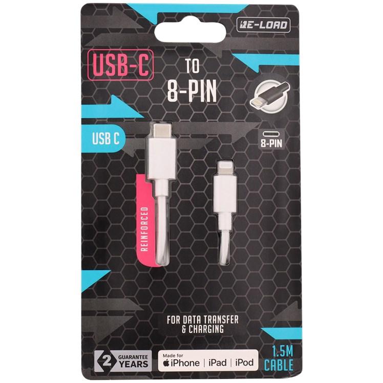 Câble USB type C —> Lightning 1.5m blanc -50%