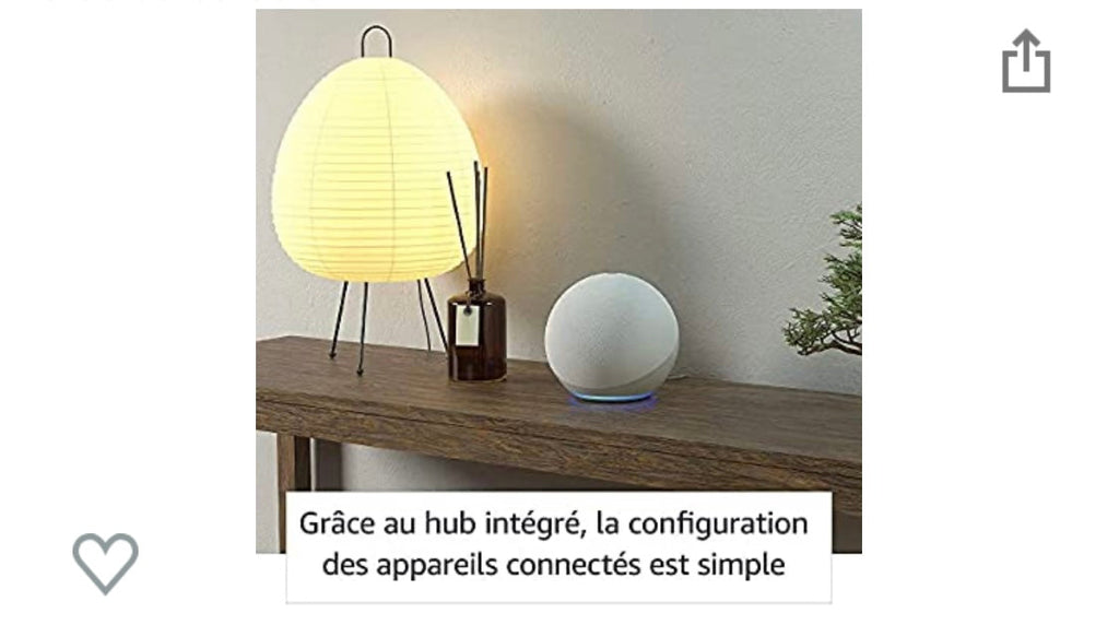 Echo 4 Enceinte Connectée Noir Anthracite avec Alexa -30.000F