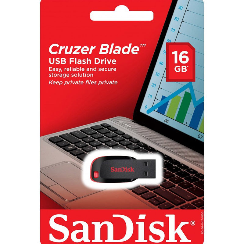 Clé USB 16 Gb 2.0 SanDisk Cruzer Blade -50% - GEO Gabon Shop Online 