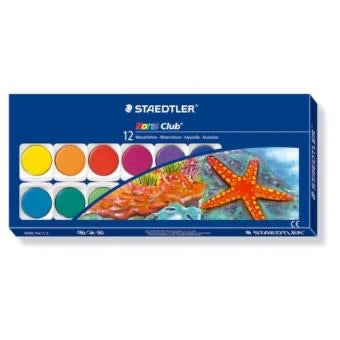 Aquarelle 12 Godets + 1 Pinceau + 1 Tube gouache blanc -20% - GEO Gabon Shop Online 