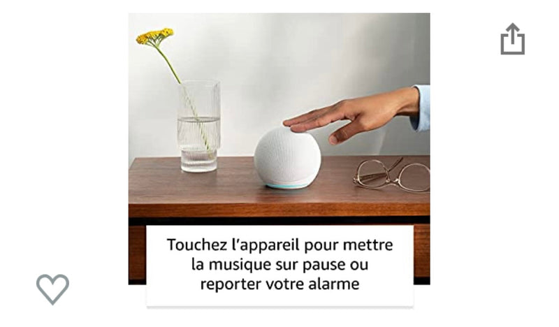 Echo Dot 5 Enceinte Connectée Blanc avec Alexa -15.000F